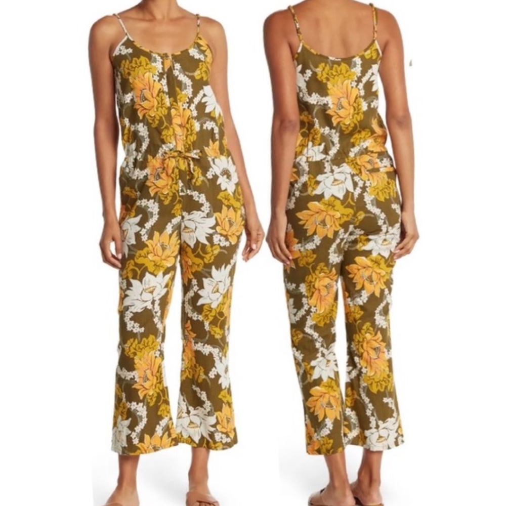 NWOT Faherty Leila Floral Jumpsuit XS